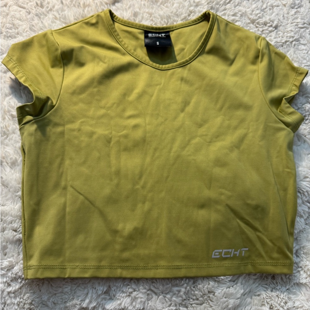 ECHT Women's Olive Green Crop Top